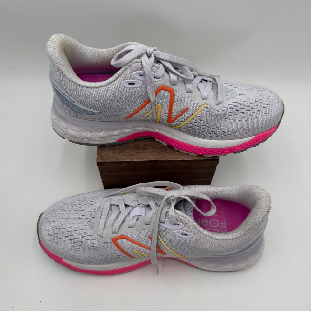 New Balance Fresh Foam X 880v12 Libra Vibrant Pink Woman’s size 7 gray pink sne - Picture 2 of 12